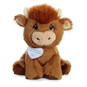 Aurora Precious Moments Buster Bull Plush 8.5” Brown NWT